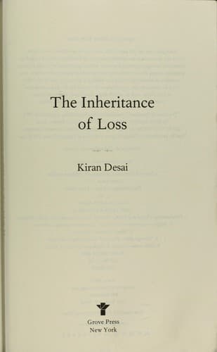 Cover of The Inheritance of Loss